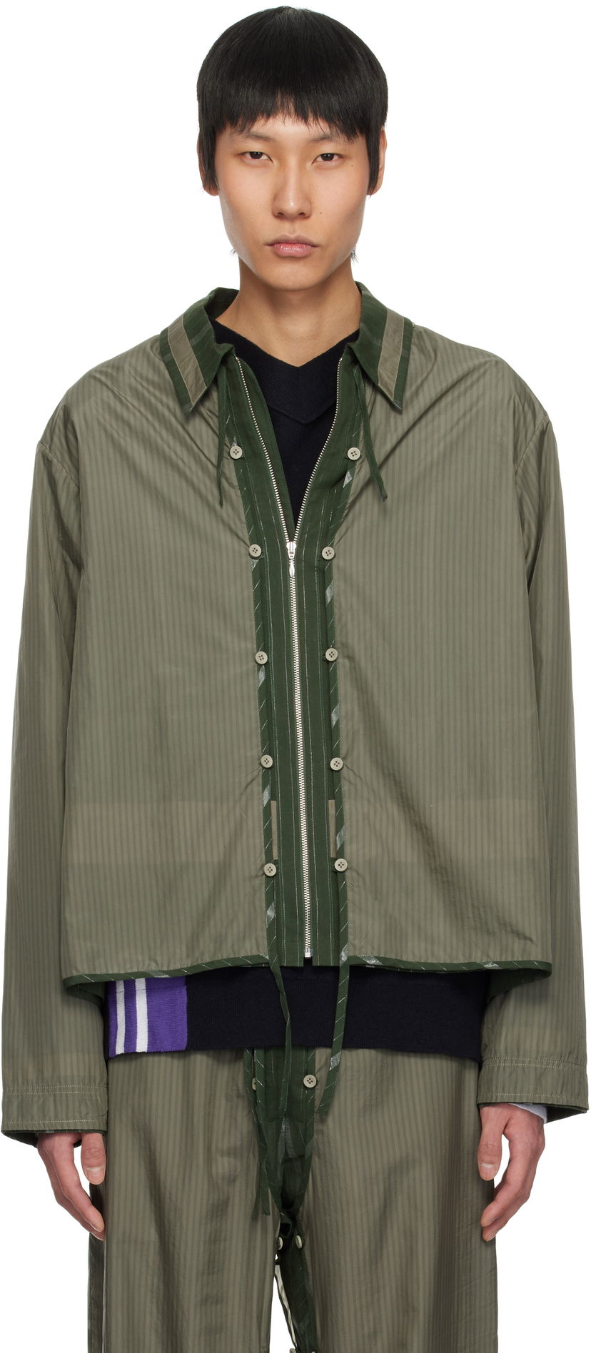 Paita Craig Green Craig Green Layered Shell Jacket Vihreä | CGSS25CWOSHI54