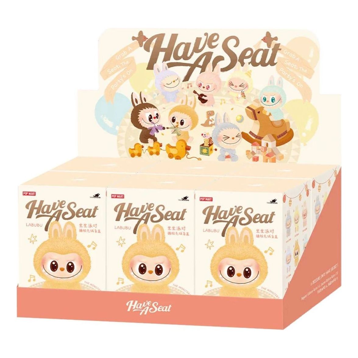 Keräilykelpoinen POP MART The Monsters Labubu Have a Seat Sealed Case - 6 Blind Boxes Monivärinen | PPMT-2407-0034, 0