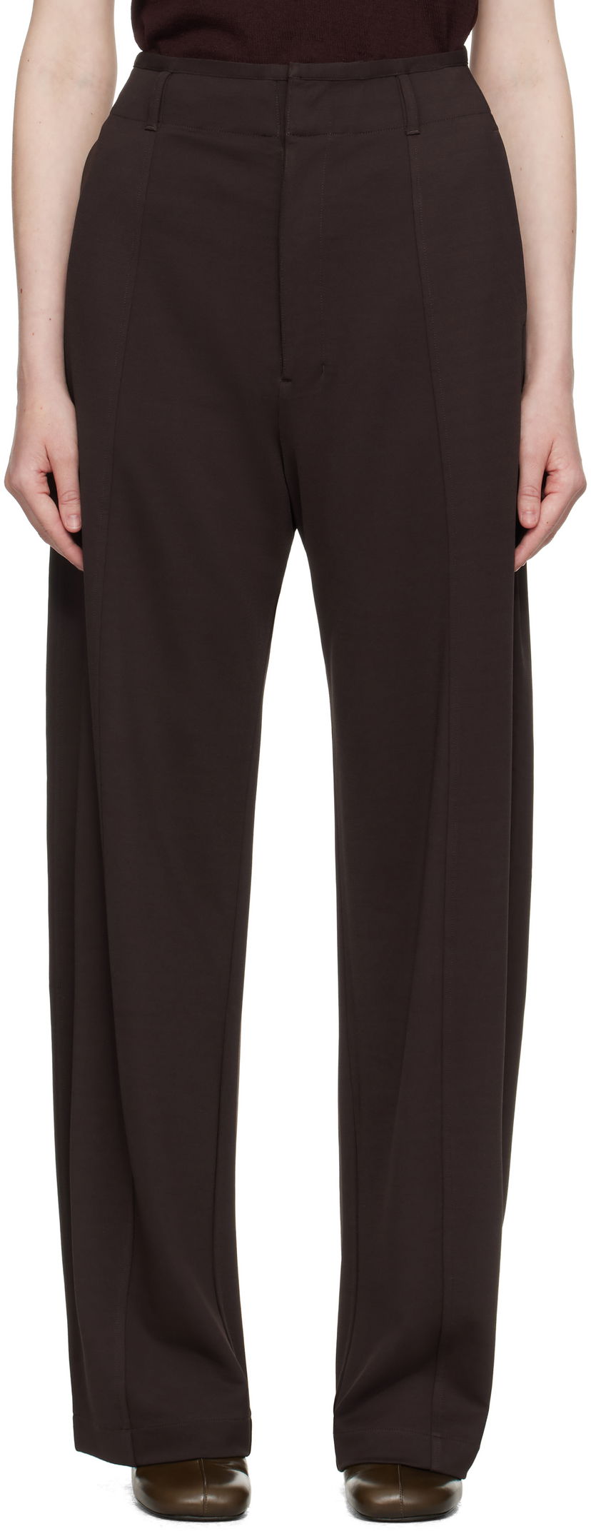 Housut LEMAIRE Lemaire Relaxed Volume Trousers Ruskea | PA1205 LJ1034