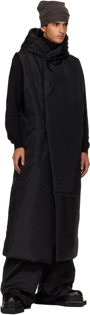 Liivi Rick Owens Rick Owens DRKSHDW Concordians Hooded Vest Musta | DU02E7972 NCV, 3