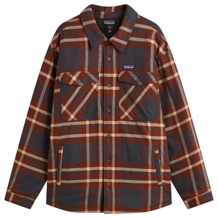Paita Patagonia Lightweight Insulated Fjord Flannel Shirt, Size Small Ruskea | 20386-AIBL