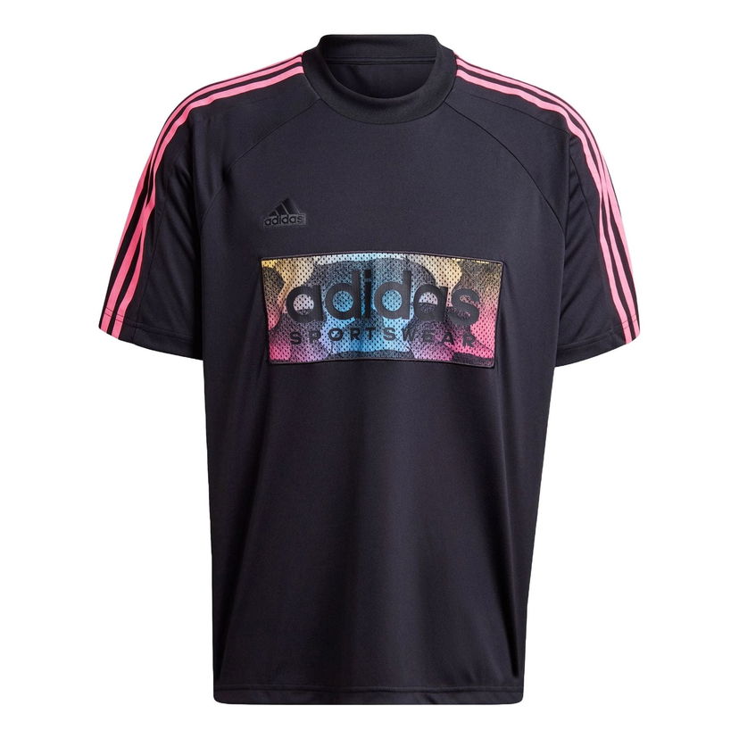 T-paita adidas Performance Tiro Mesh Applique Jersey Musta | IP3781