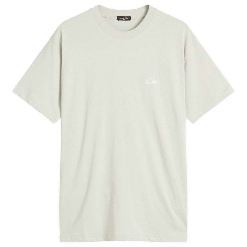 T-paita Dime Dime Cursive Small Logo T-Shirt, Size Large Vihreä | DIMESU2539-CHA