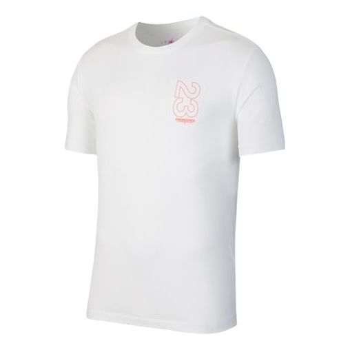 T-paita Jordan Jordan 23 Engineered Alphabet Print T-Shirt Valkoinen | CJ6233-100