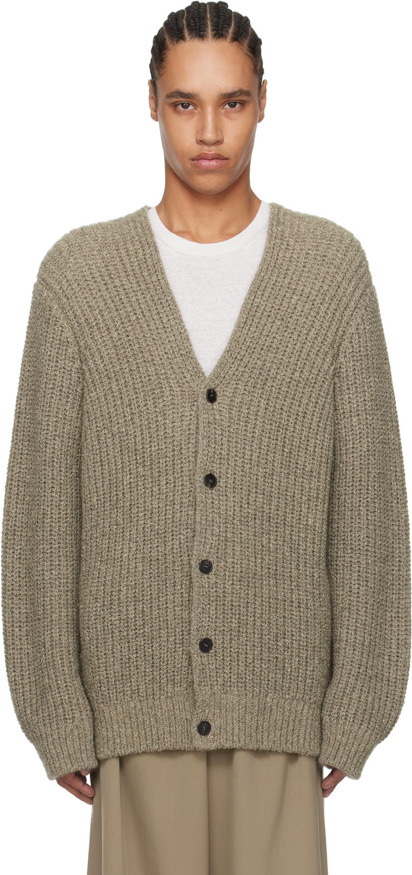 Villapaita The Row The Row Gert Knit Cardigan Beige | 871-Y900