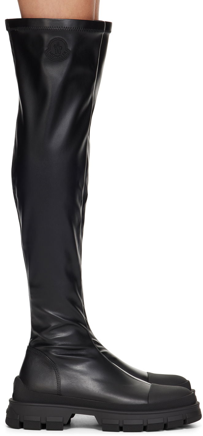 Vaatteet Moncler Moncler Hevea High Tall Boots Musta | J209B4G00060M4369