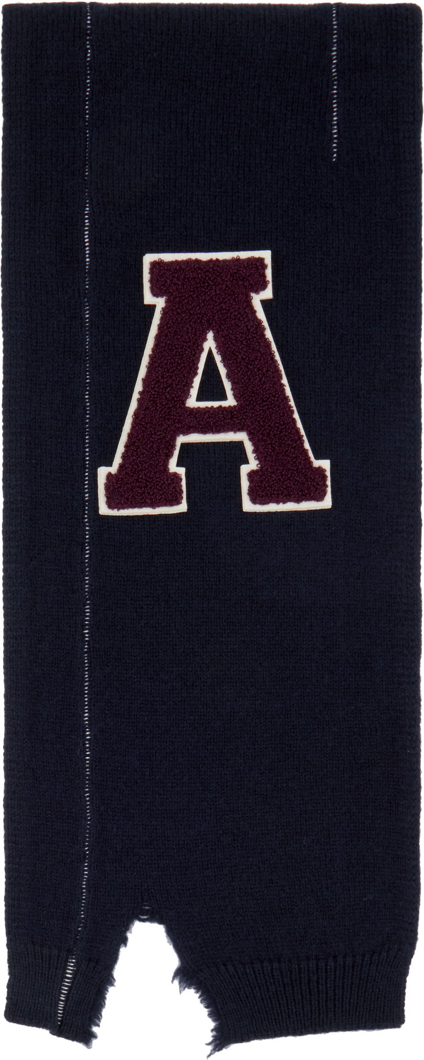 Huivi Ambush Knit Letter Appliqué Scarf Sininen | BWMA002F24KNI0014628