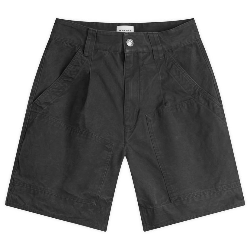 Shortsit Isabel Marant Étoile Isabel Marant Étoile Katja Baggy Cargo Shorts, Size X-Small Musta | SH0190FA-C1G01E