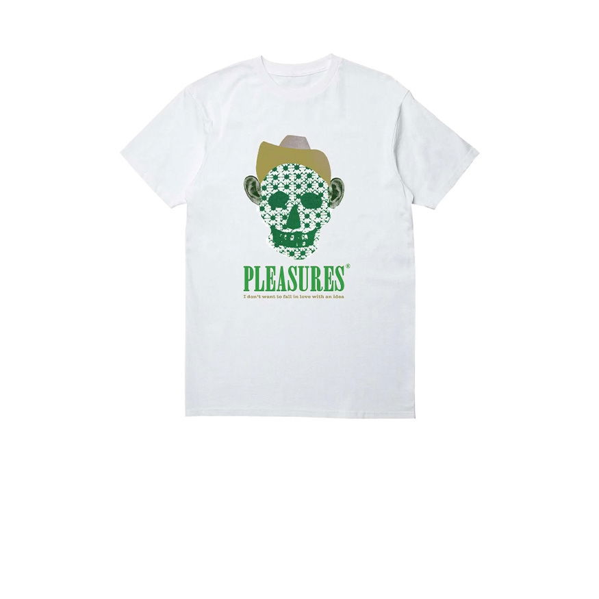 T-paita Pleasures Cowboy Tee Valkoinen | P22F059-WHITE, 0