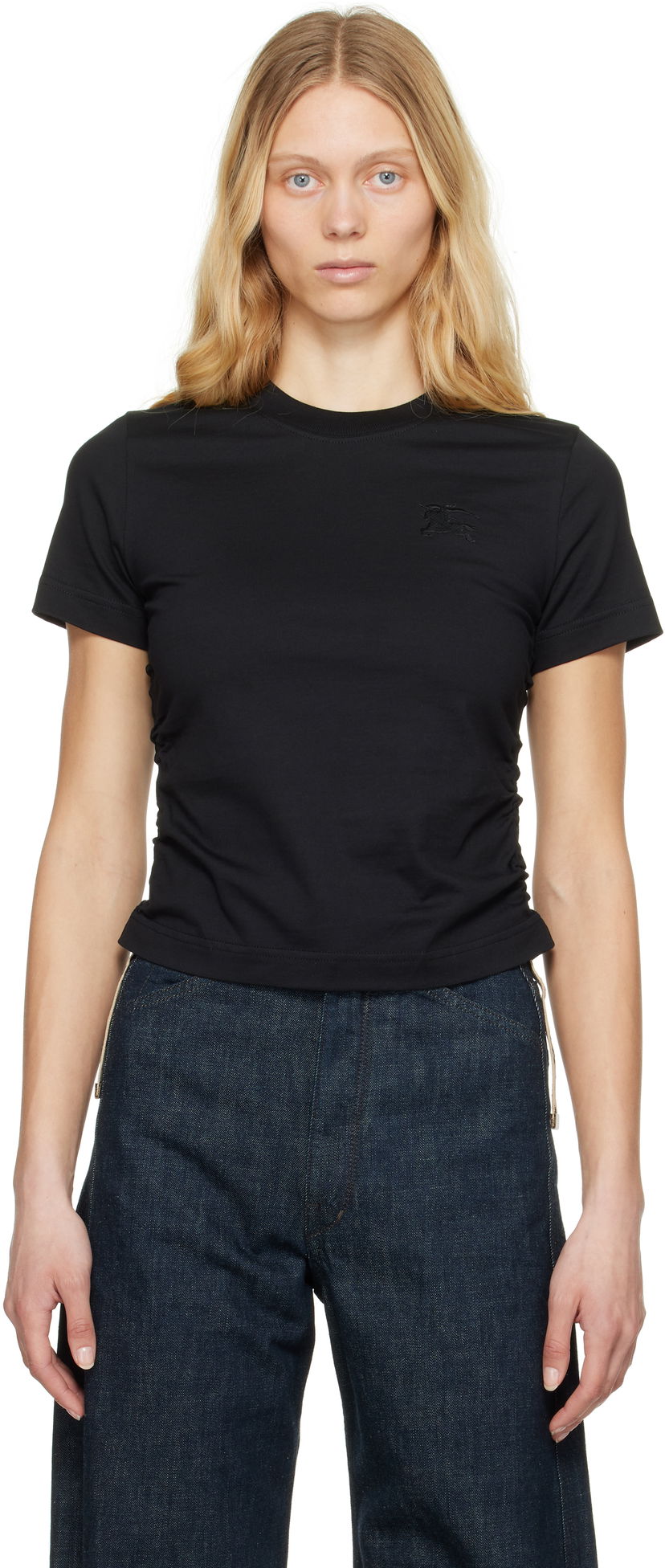 T-paita Burberry Burberry Cotton T-Shirt Musta | 8109187