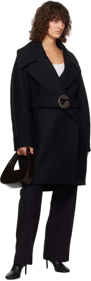 Takit Coperni Coperni Oversized Belted Coat Musta | COPM06BISF1006, 3