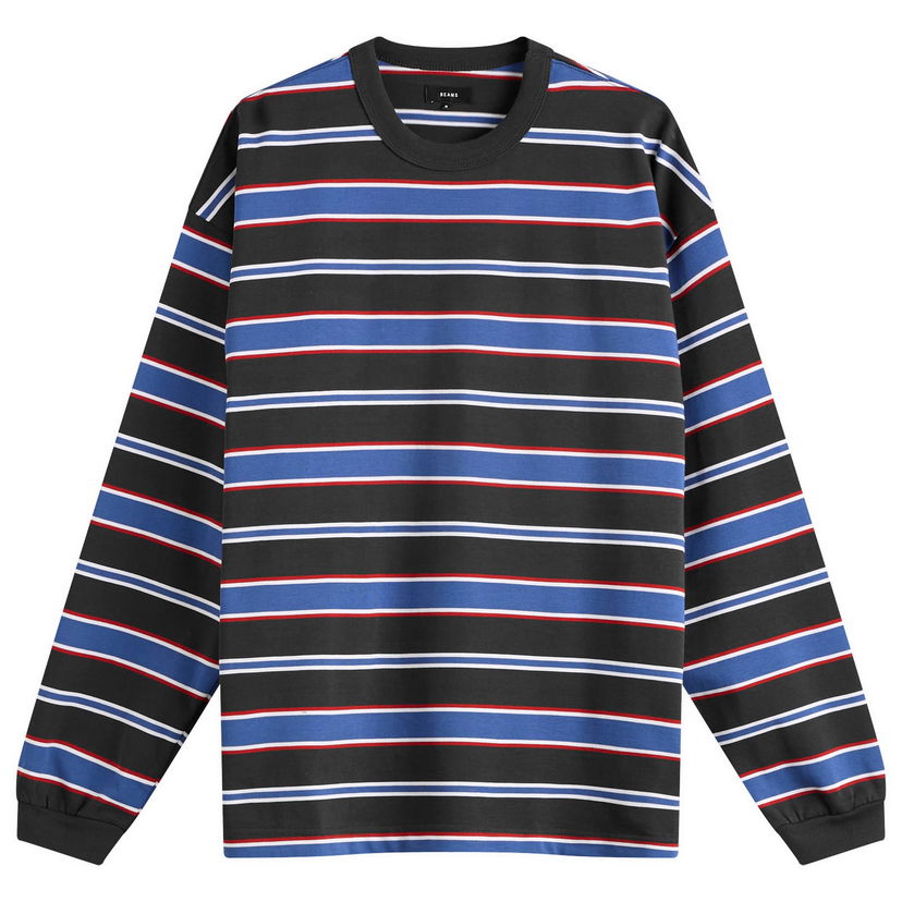 T-paita BEAMS BEAMS Loose Border Stripe Long Sleeve T-Shirt Monivärinen | 1114-0491-803-19