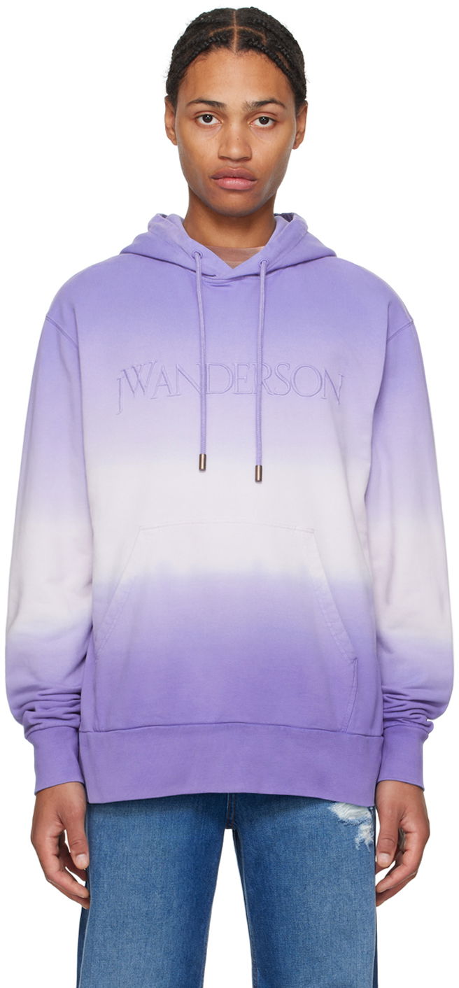 Huppari JW Anderson Purple Gradient Hoodie Violetti | JW0192-PG1632