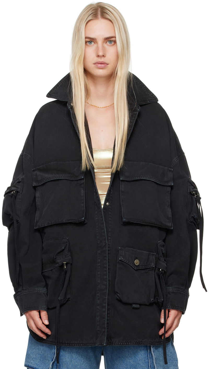 Takki The Attico Attico Fern Utility Jacket Musta | 247WCB48 D088