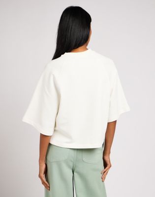 T-paita Lee Sweat Raglan Valkoinen | 112350752, 0