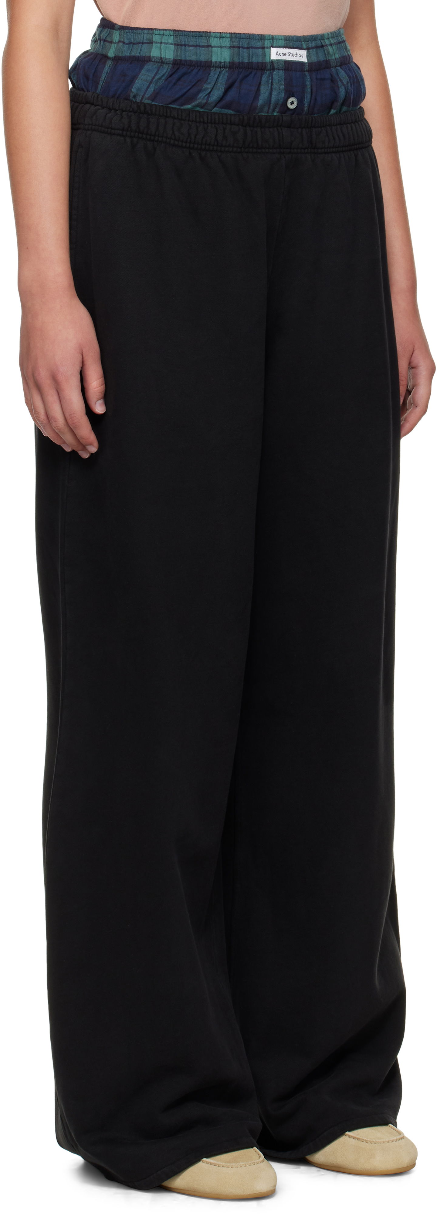 Verryttelyhousut Acne Studios Acne Studios Layered Sweatpants Musta | AK0914-, 1