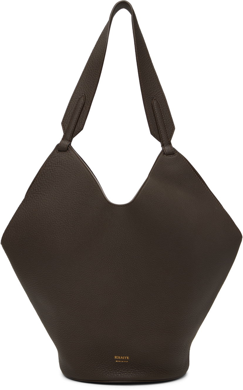 Kangaskassi Khaite Small Lotus Leather Tote Bag Ruskea | H2043-914