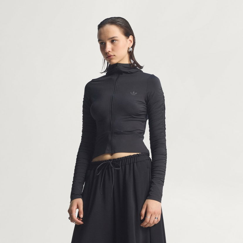 Takki adidas Performance Ruched Track Top Musta | JW2807
