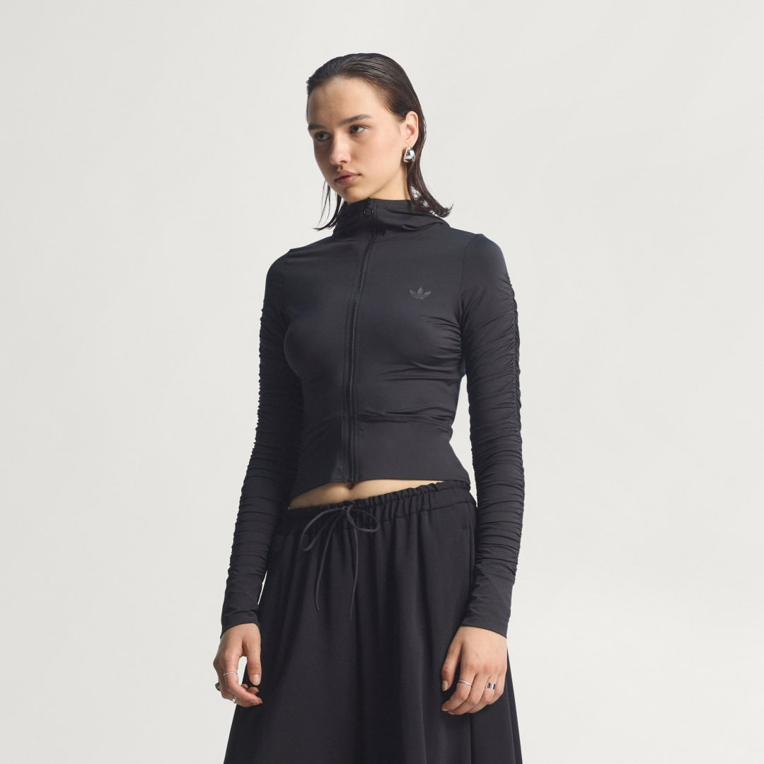 Takki adidas Performance Ruched Track Top Musta | JW2807, 0