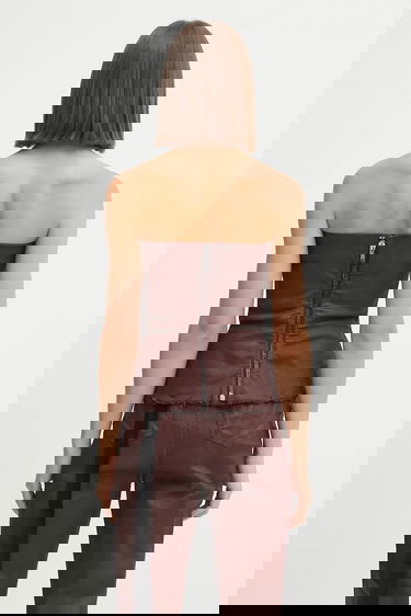 Tankkitoppi Rick Owens Rick Owens DRKSHDW Bustier Top Ruskea | DS02E7129.SDSW, 2