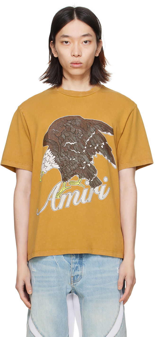 T-paita AMIRI Eagle T-Shirt Beige | PS24MJG006