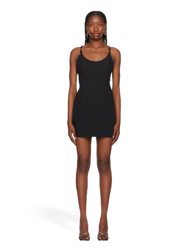 Mekko HERON PRESTON Barbedwire Minidress Musta | HWDB073F23FAB0011000