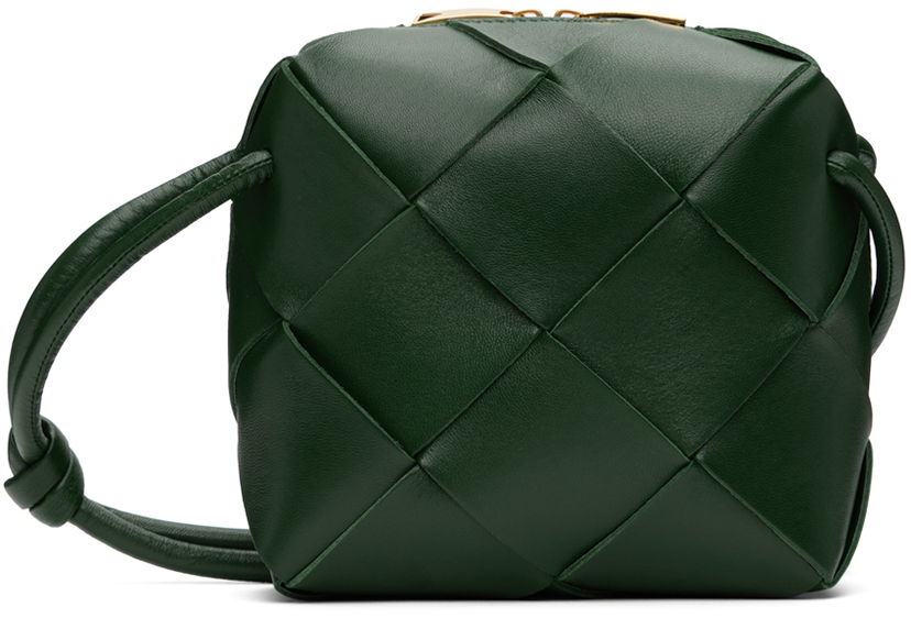 Käsilaukku Bottega Veneta Mini Camera Bag Vihreä | 701915VCQC2