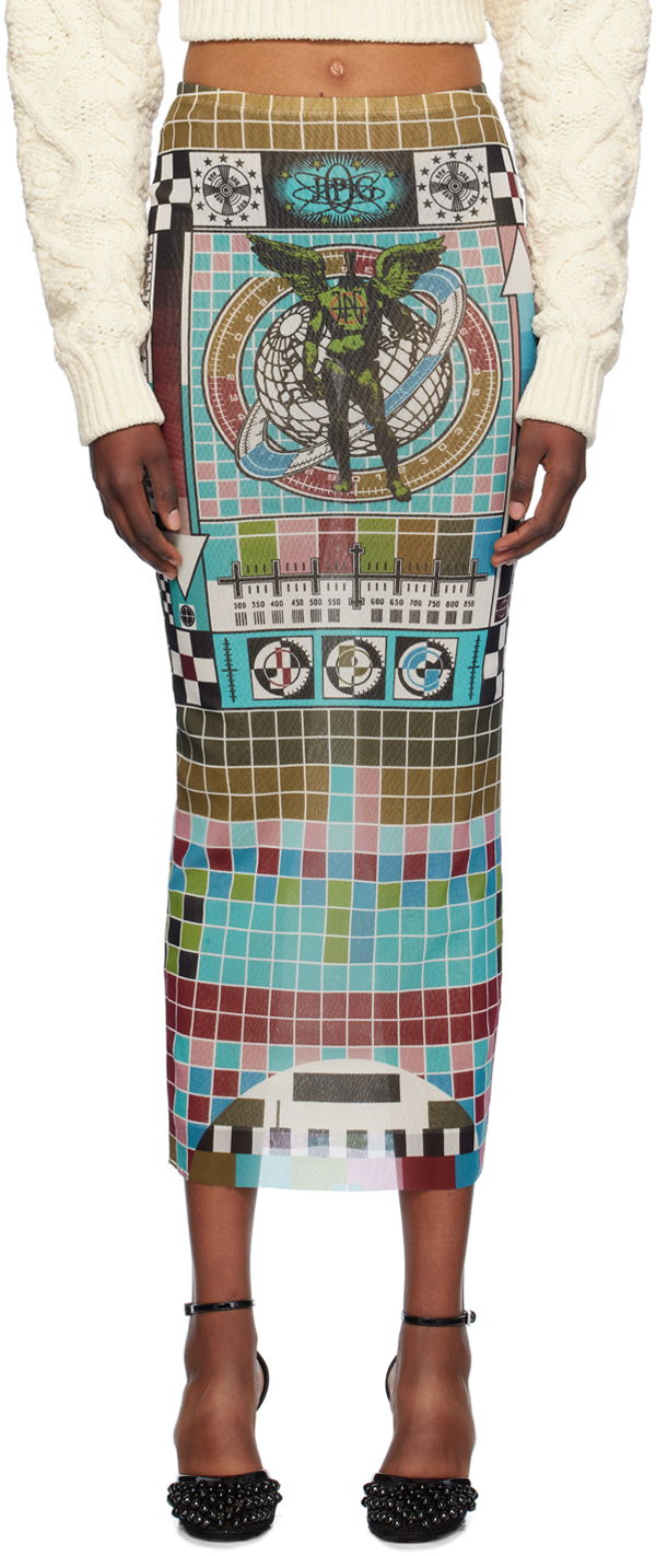 Hame Jean Paul Gaultier Gaultier Printed Maxi Skirt Sininen | 24/31-F-JU126-T569-5090