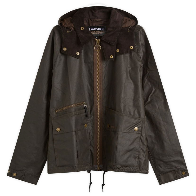 Takki Barbour Re-Engineered Bardon Spey Wax Jacket, Size Large Vihreä | MWX2482OL71