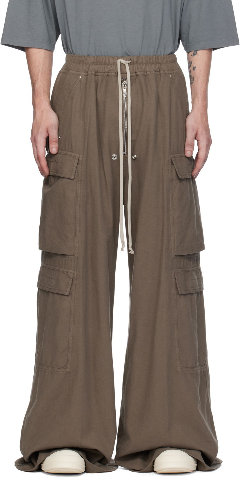 Cargo housut Rick Owens Cargo Pants Double Jumbo Belas Vihreä | DU02D2398 CFL