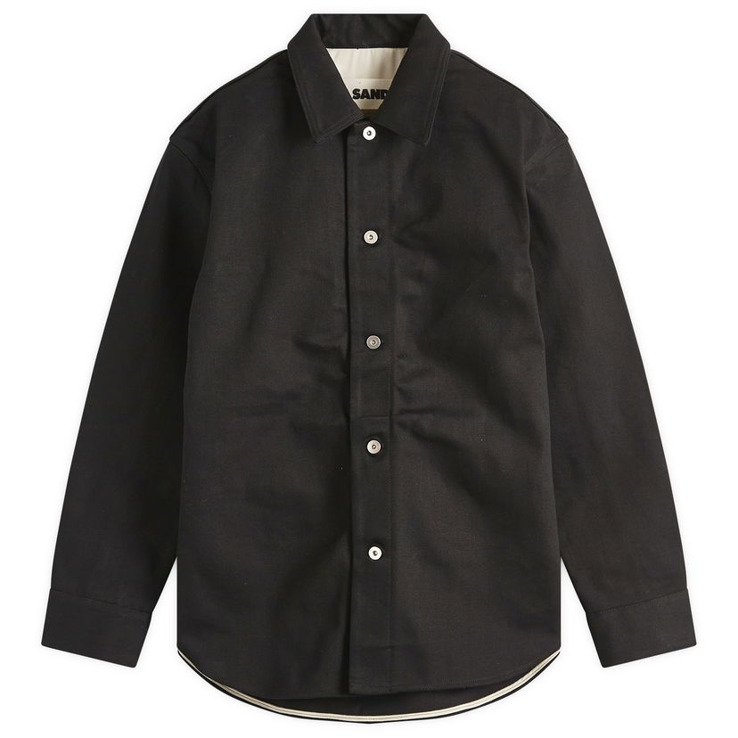 Paita Jil Sander Jil Sander Denim Overshirt, Size Large Musta | J23DL0101-J45288-001