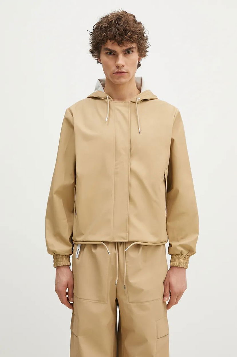 Huppari Rains Hooded Casual Jacket Beige | 18040