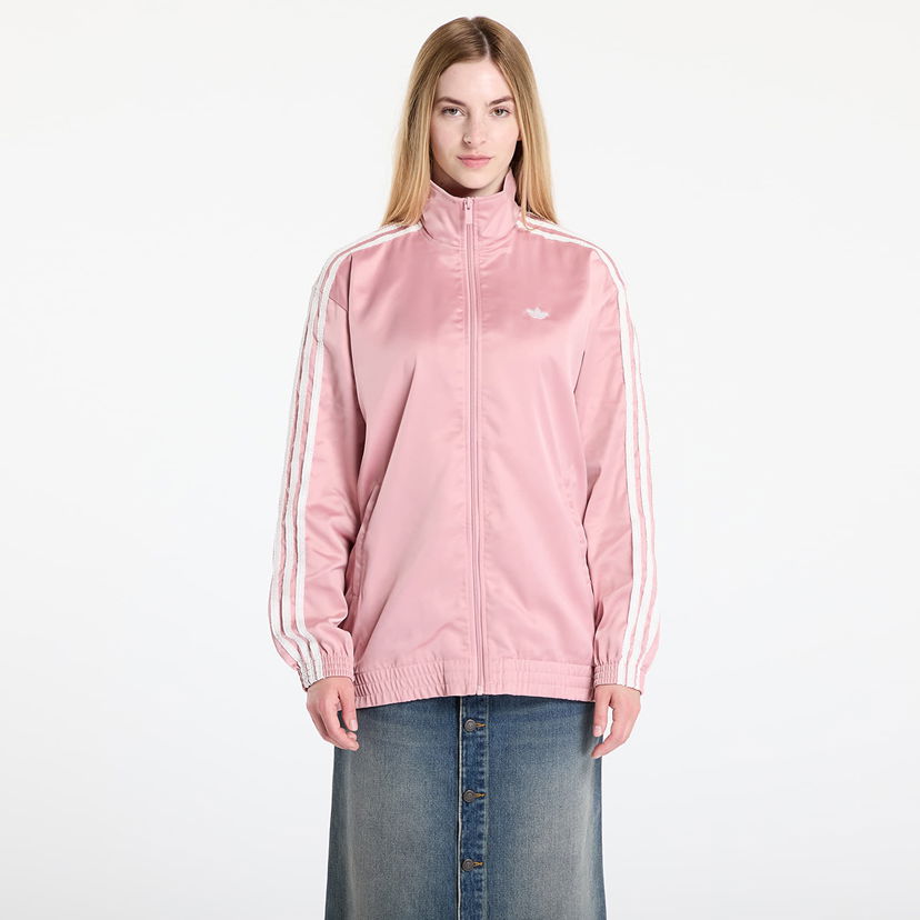 Takki adidas Originals adidas Originals Satin Firebird Track Top Ruffle Vaaleanpunainen | KC8812