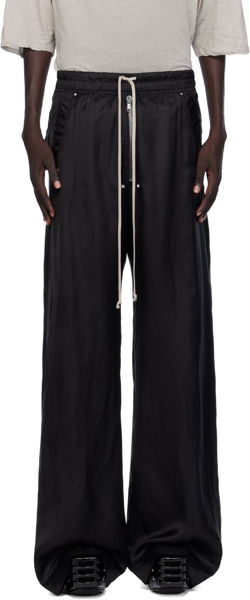 Housut Rick Owens Rick Owens Concordians Wide Bela Trousers Musta | RU02E1366 K