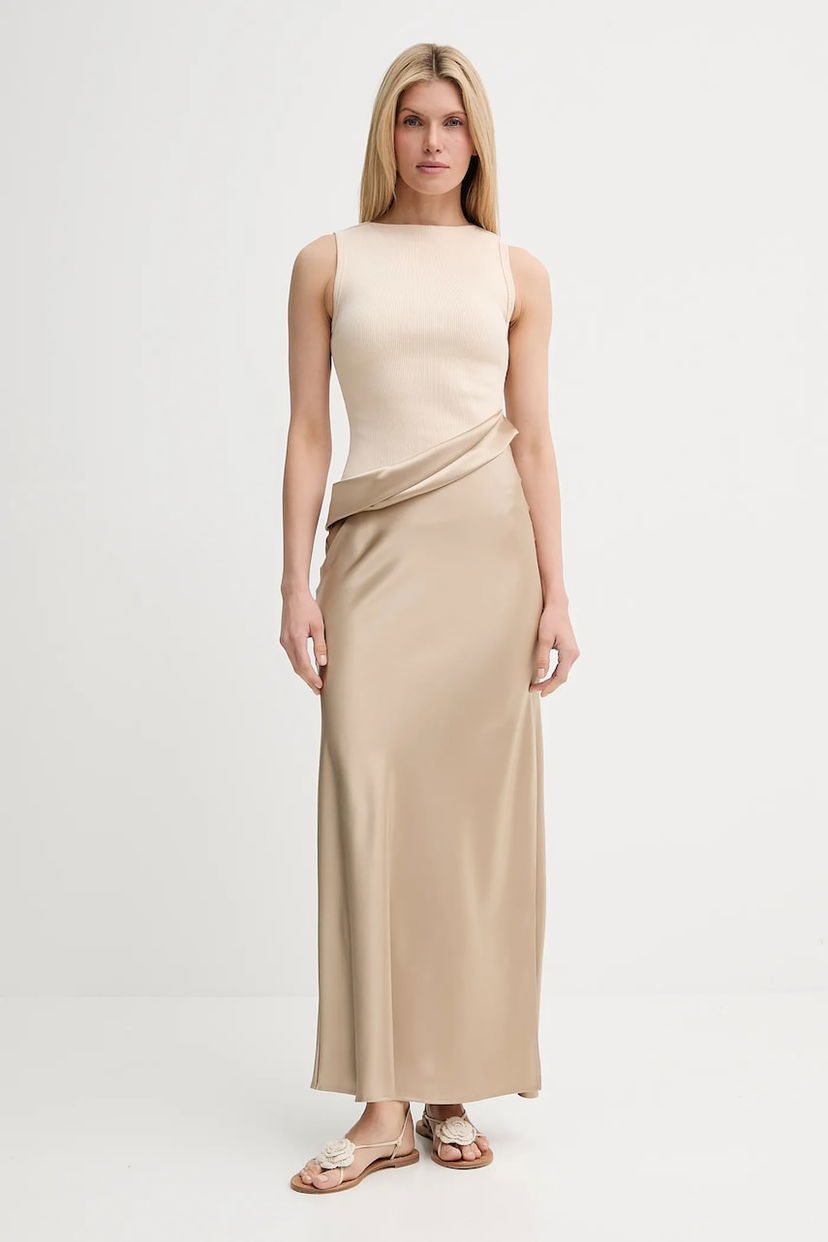 Hame Nanushka Nanushka COBEE Maxi Skirt Beige | NW25SSDR21175