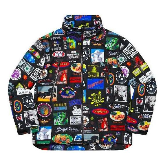 Puffer takki Supreme Stickers Shell Jacket Monivärinen | SUP-SS21-421