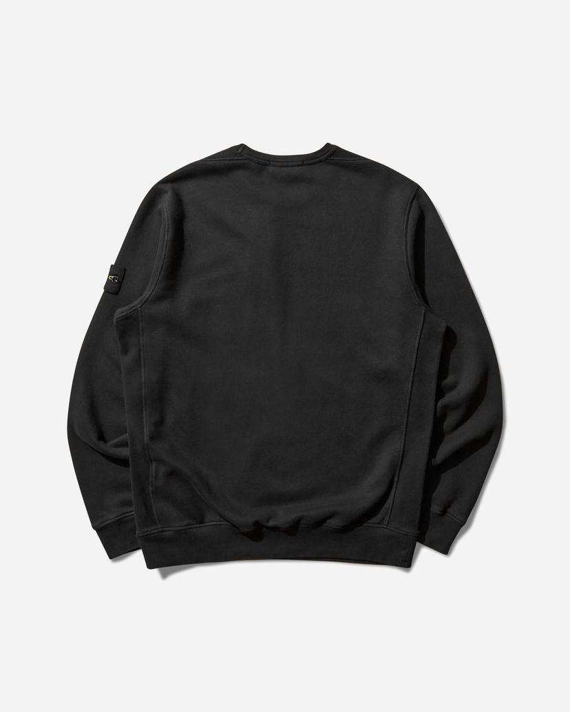Villapaita Stone Island Garment Dyed Crewneck Sweatshirt Musta | K2S15-6100028-S0A20 V0029
