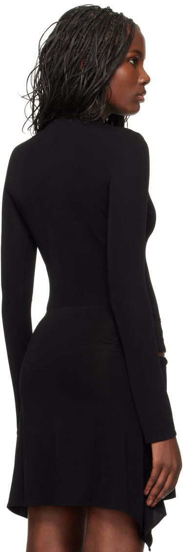 Mekko Courrèges Drop Volcano Jersey Bodysuit Musta | 324JBD095JS0145, 2