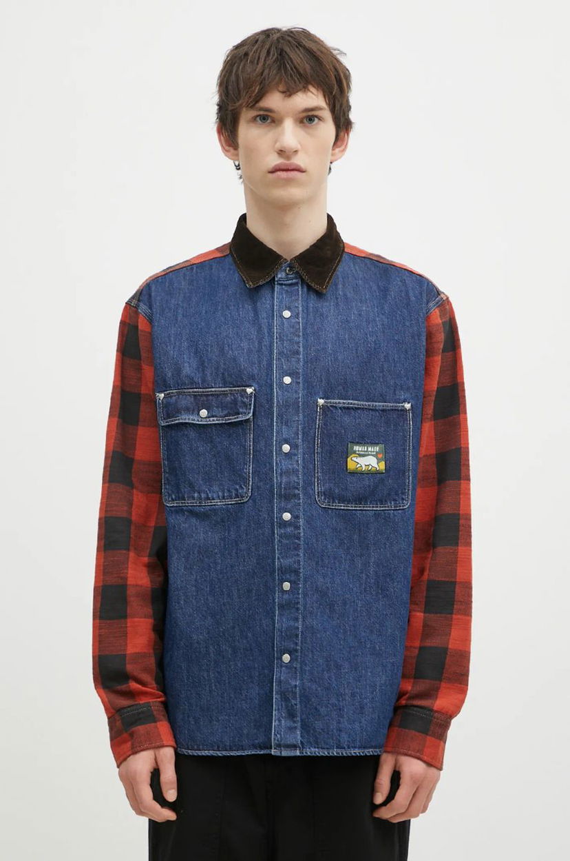 Paita Human Made Relaxed Fit Scout Shirt Sininen | HM28SH015