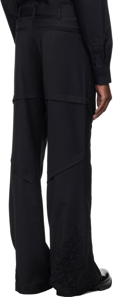 Housut HELIOT EMIL Heliot Emil Inertia Flared Trousers Musta | PRESS25_M_10_188_BLK01, 2