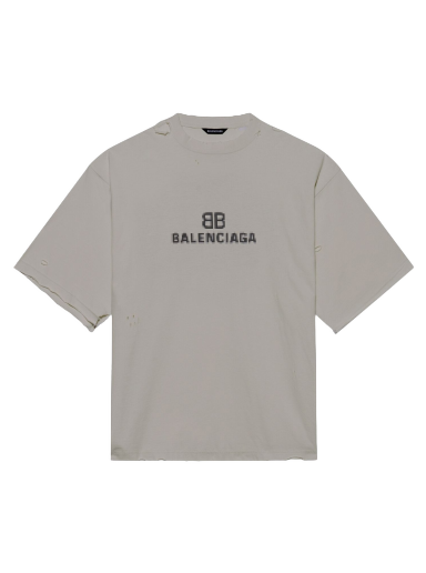 T-paita Balenciaga BB Pixel Boxy T-Shirt Harmaa | 651795TKVF58174