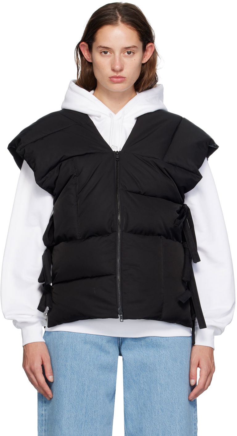 Puffer takki KENZO Black Paris Sleeveless Puffer Jacket Musta | FE62OU1269CE