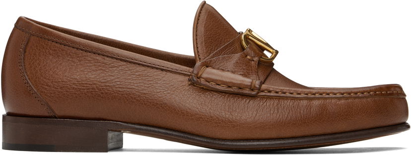 Kengänhoito Valentino Valentino Garavani VLogo Signature Buffalo Loafers Ruskea | 6Y2S0J68MIL