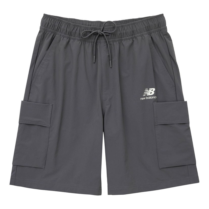 Shortsit New Balance Woven Pocket Shorts Harmaa | AMS32370-CTR