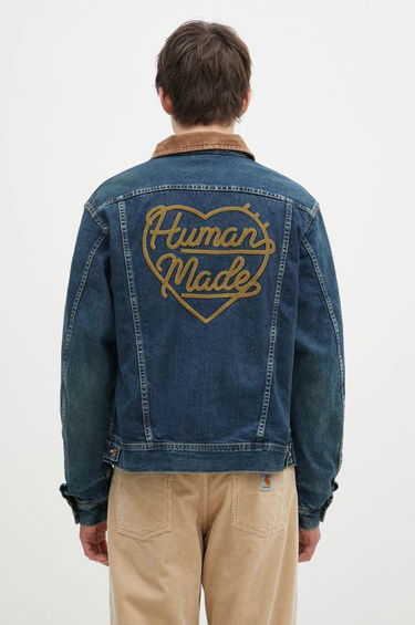 Bomber-takki Human Made Blanket Lined Denim Work Jacket Sininen | HM28JK010, 2