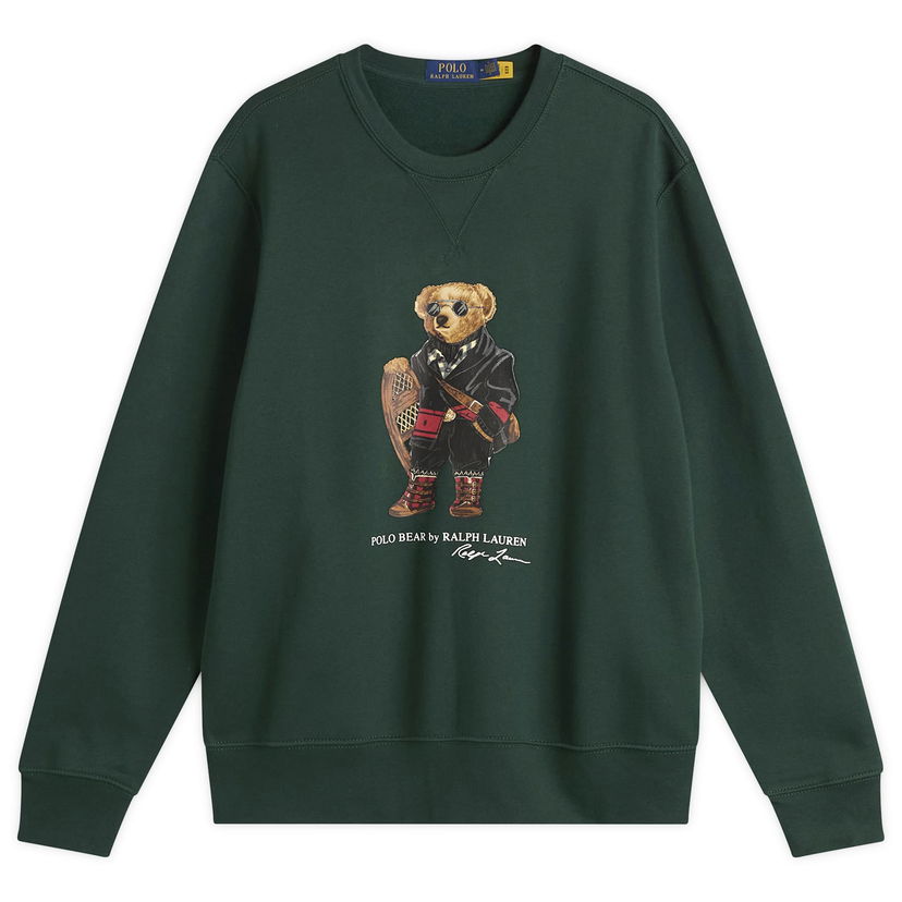 Huppari Polo by Ralph Lauren Holiday Bear Sweatshirt Vihreä | 710981794001-GRN
