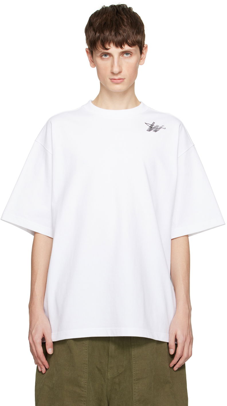 T-paita We11done We11done Printed T-Shirt Valkoinen | WD-TP6-20-073-U-WH
