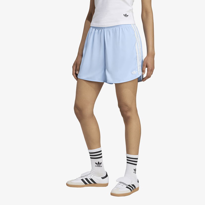 Shortsit adidas Originals adidas Originals Satin Ruffle 3-Stripes Shorts Sininen | KC8817