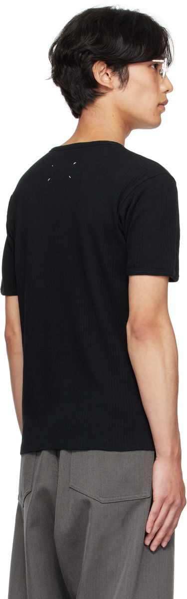 T-paita Maison Margiela Ribbed T-shirt Musta | S67GC0041 S24430, 2