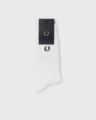 Sukat Fred Perry Classic Laurel Wreath Sock White Valkoinen | C7135 L59, 3